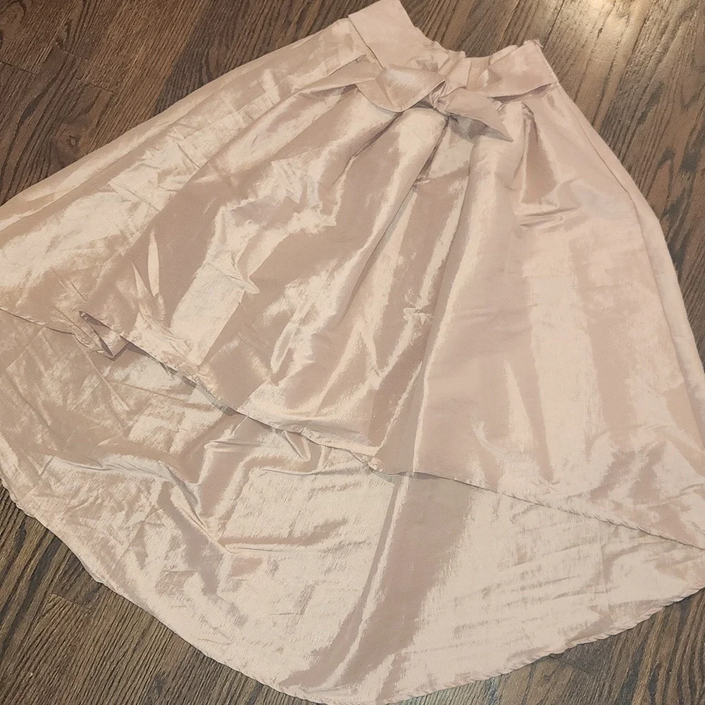 Haute Monde Blush High-Low Skirt - Picture 1 of 7